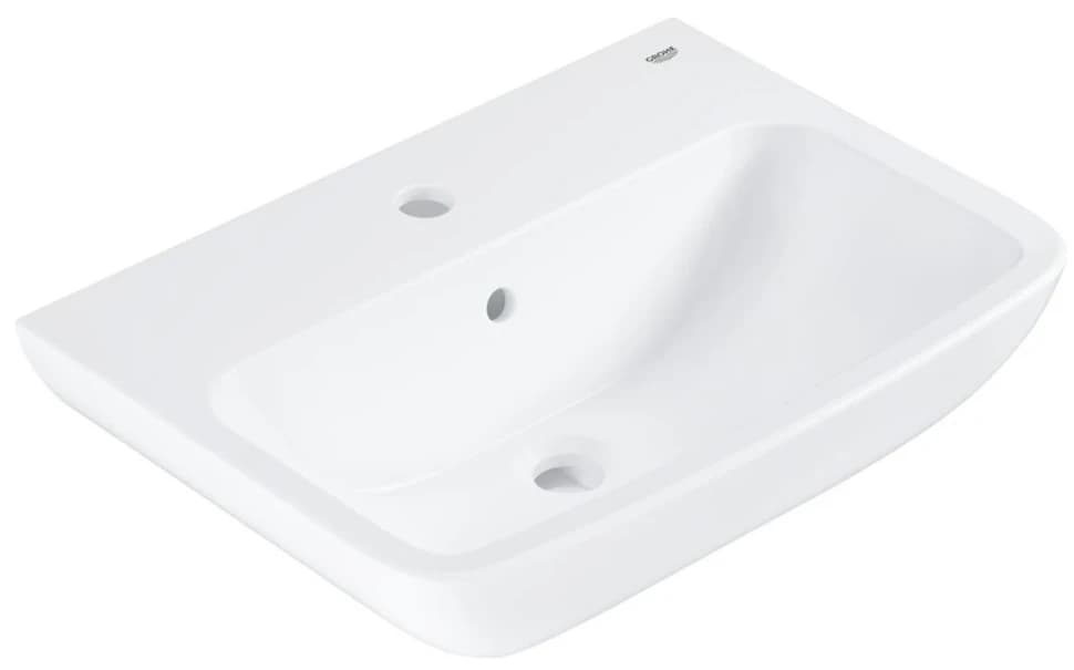 Раковина подвесная 55, с переливом, альпин-белый Grohe BauEdge Ceramic 39807000