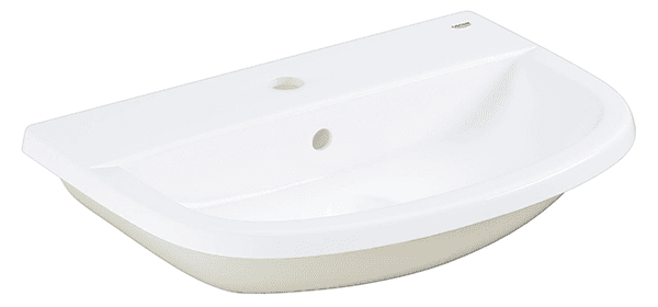 Раковина накладная 55, с переливом, альпин-белый, Grohe Bau Ceramic 39422000