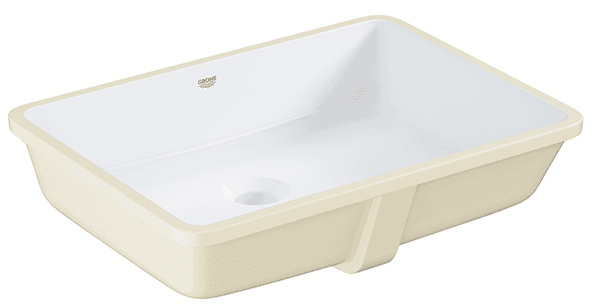 Раковина встраиваемая снизу Grohe cube ceramic 50 с переливом (492 x 370)