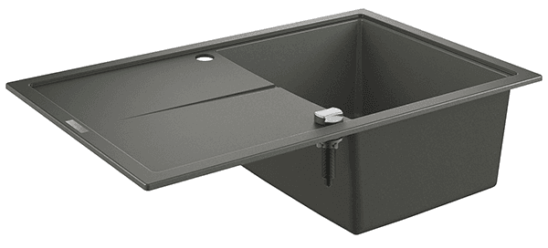 Мойка K400, композитная, оборачиваемая, с 1 чашей и крылом, 860x500, черный гранит Grohe 31640AP0