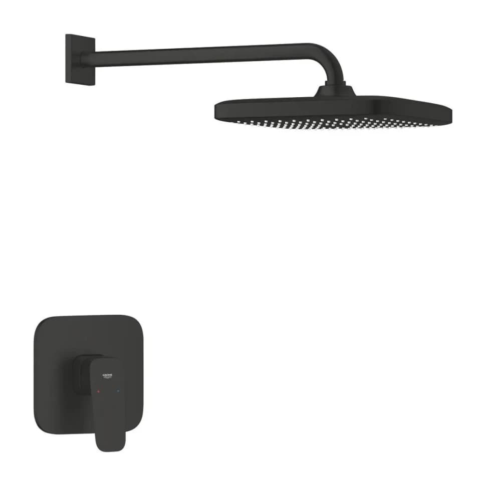 Душевая система со смесителем для душа, черный Grohe Cubeo 1053342430