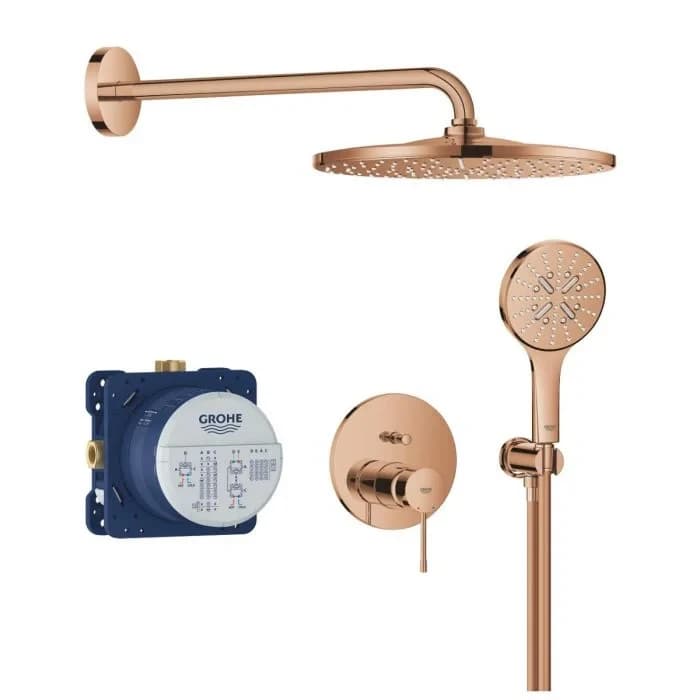 Душевая система встраиваемая, теплый закат глянцевый Grohe Essence 25287DA0