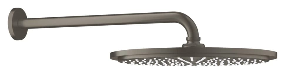 Верхний душ GROHE Rainshower с кронштейном, темный графит матовый (26066AL0)