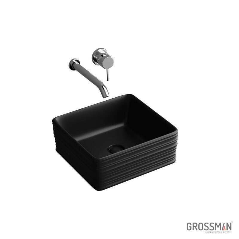 Раковина Grossman GR-3026ВМ черный матовый