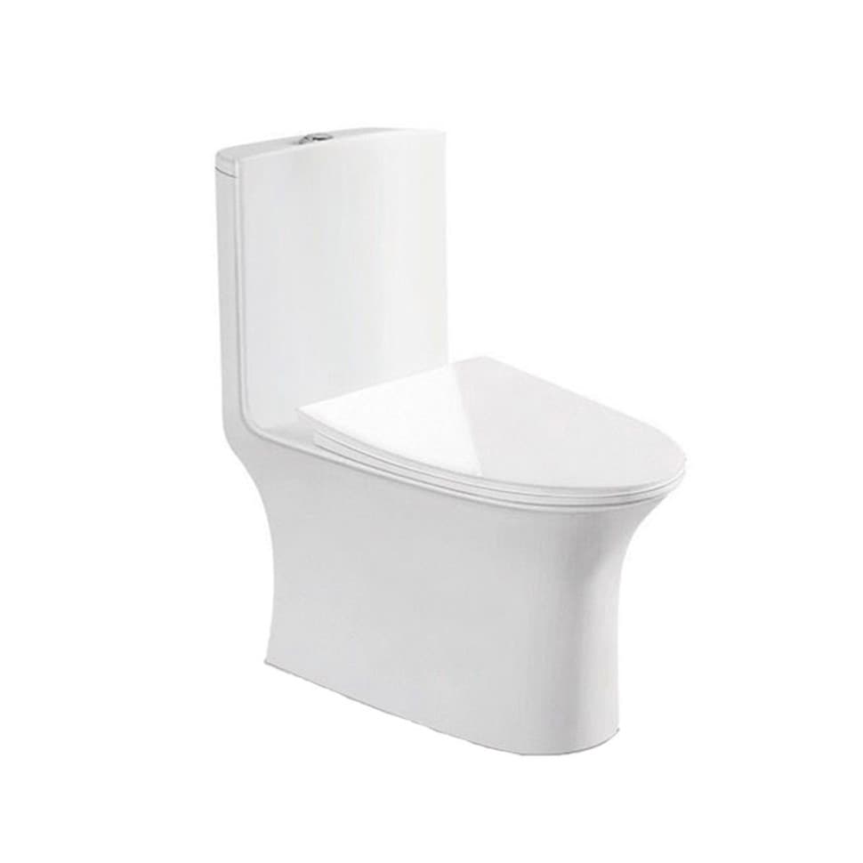 Унитаз монолитный SANITECO SA-28612 белый 710x390x770