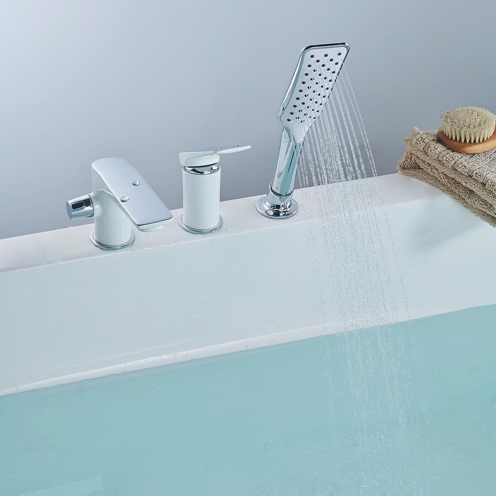 Смеситель для ванны с душем Lemark Allegro LM5945CW, двухзахватный