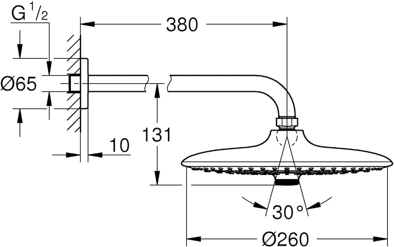 Grohe 26459000 Euphoria 260