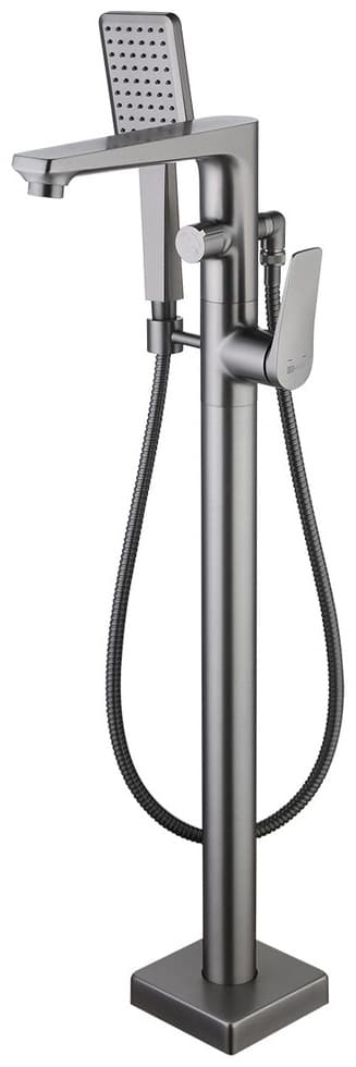 Смеситель для ванны Lemark Bronx LM3744GM, латунь, цвет графит