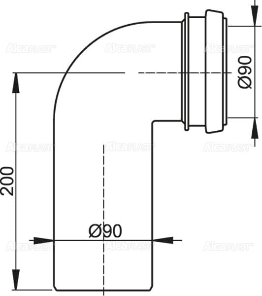 Сифон Alcaplast M908 90 мм