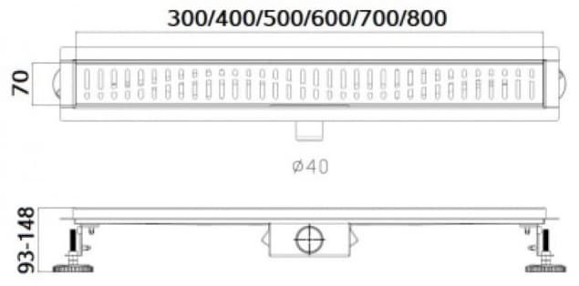 Haiba трап HB93700 (7 х 70 см)