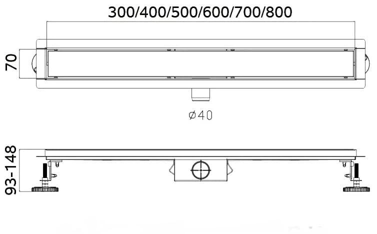 Haiba трап HB94300 (30х7 см)