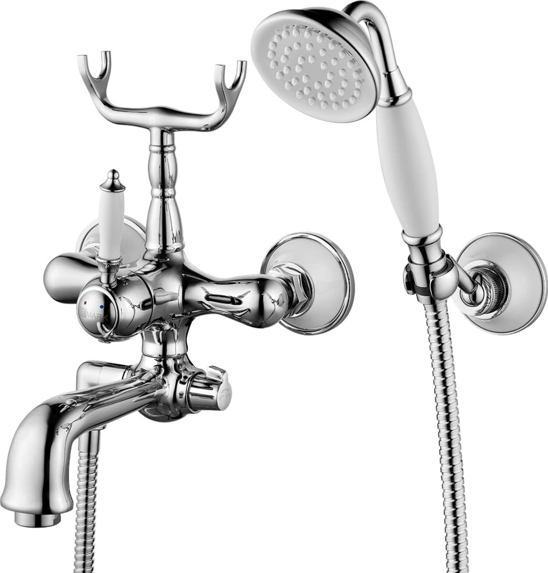 Смеситель для ванны Lemark LM4812C, латунь, цвет серебристый
