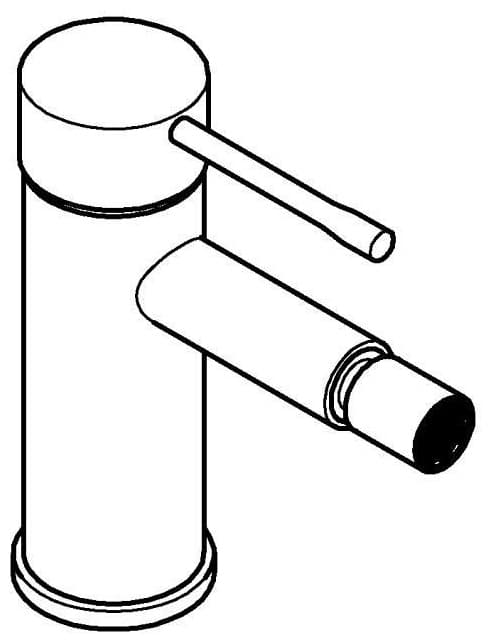 Смеситель для биде Grohe Essence (24395KF1), латунь, цвет черный