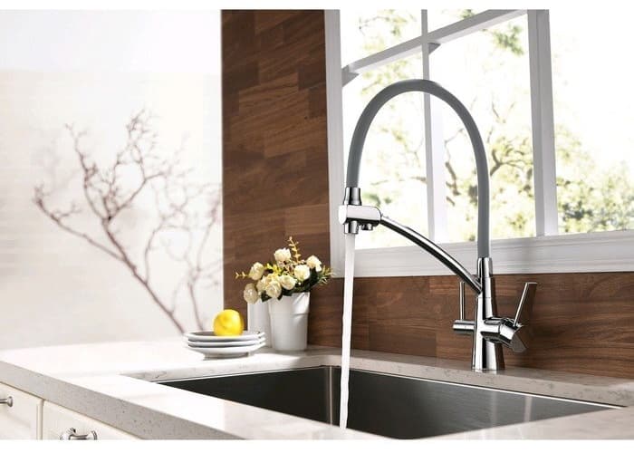 Смеситель для кухни Lemark LM3071C-Gray, латунь, цвет хром