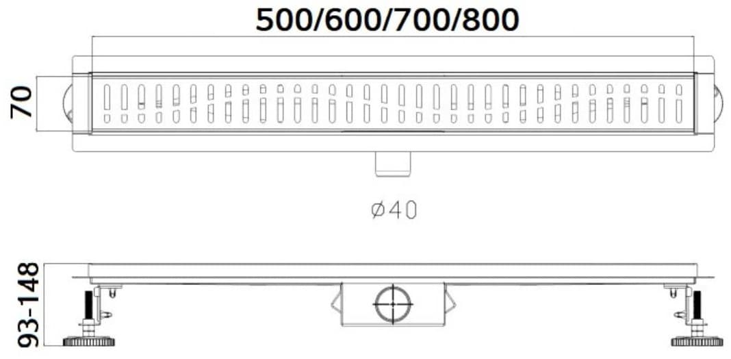 Haiba трап HB93500-7 (7х50 см)