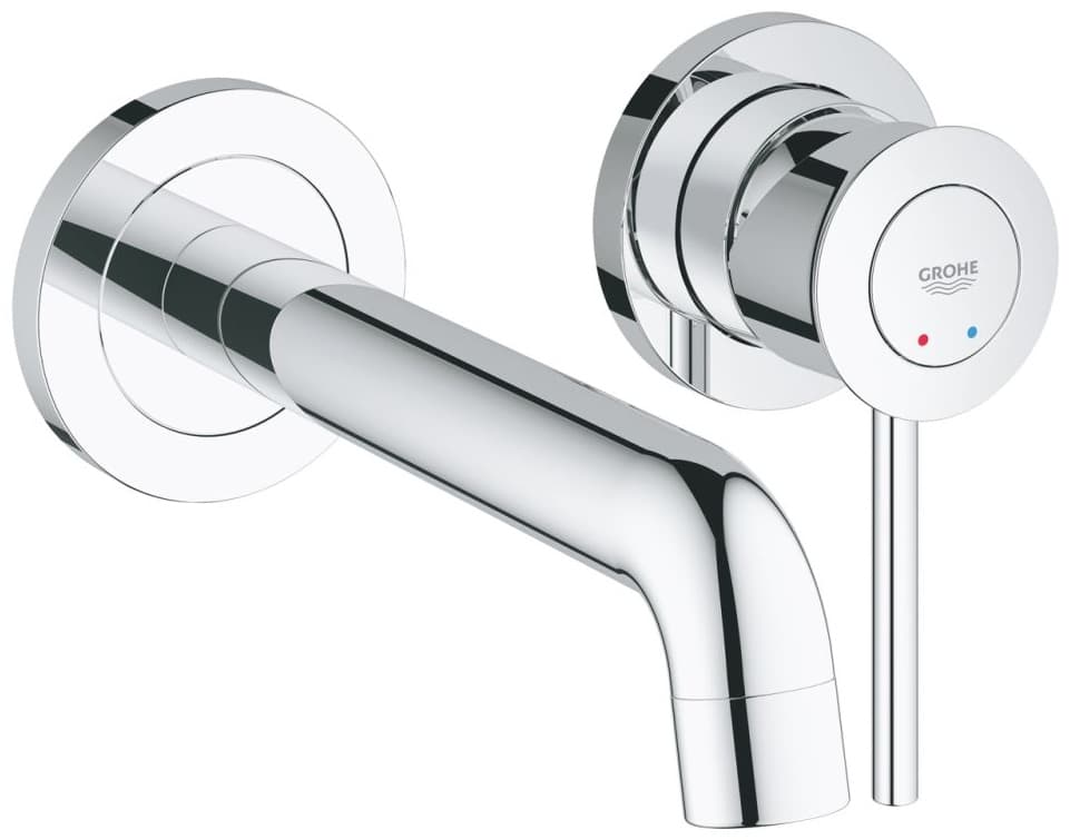 Смеситель для раковины (умывальника) Grohe BauClassic 2029200C в комплекте с монтажной частью, однозахватный