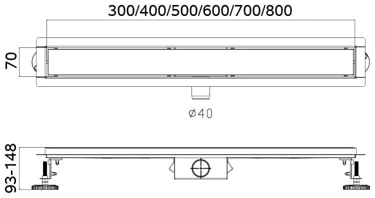 Haiba трап HB94700 сатин (70х7 см)