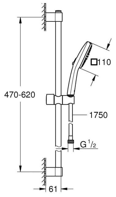Grohe душевой набор (гарнитур) 27578003