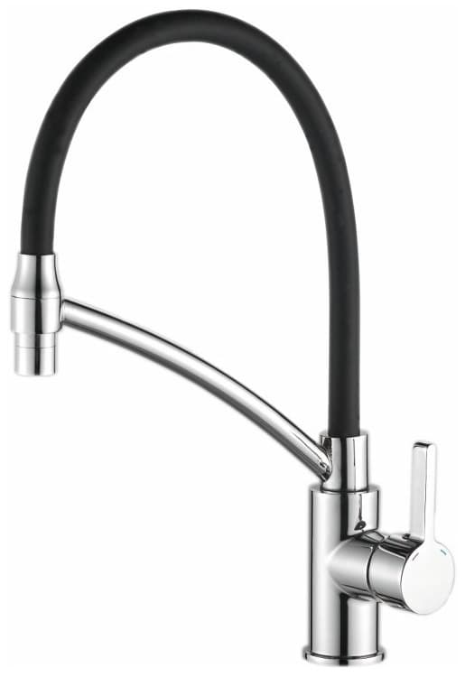 Смеситель для кухни Haiba HB73643-7, латунь, цвет черный