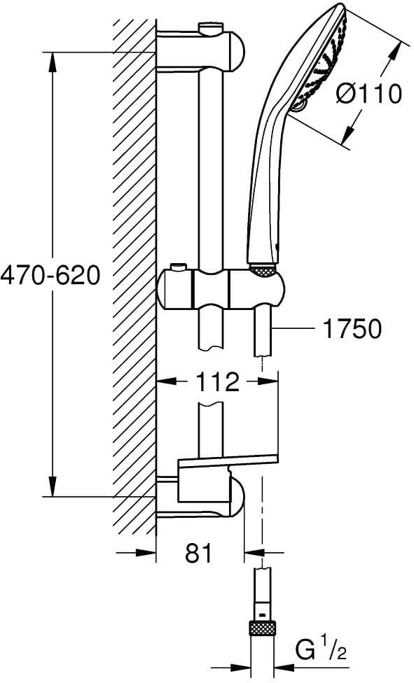 Grohe душевой набор (гарнитур) Euphoria Massage 27243001