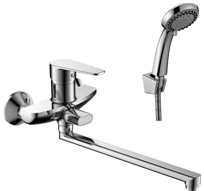 Смеситель универсальный DecoRoom DR69043, однозахватный