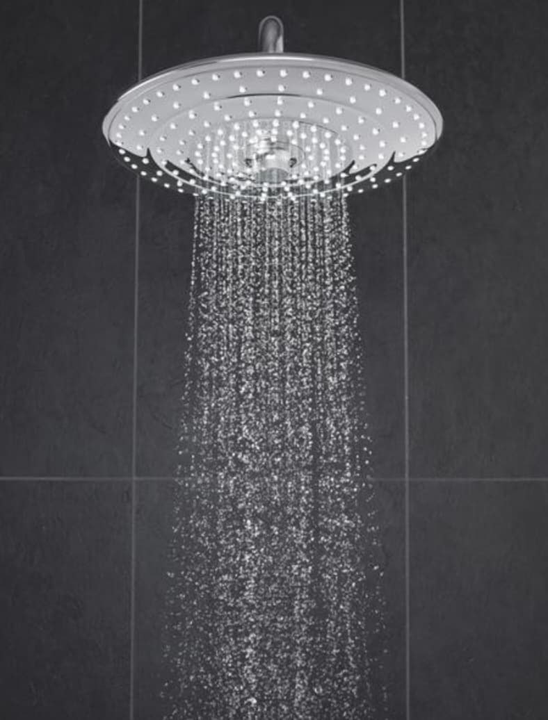 Grohe верхний душ Верхний душ GROHEEuphoria 260 с потолочным душевым кронштейном 142 мм, 3 режима струи 26461000, металл