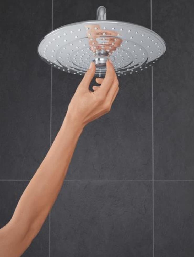Grohe верхний душ Верхний душ GROHEEuphoria 260 с потолочным душевым кронштейном 142 мм, 3 режима струи 26461000, металл
