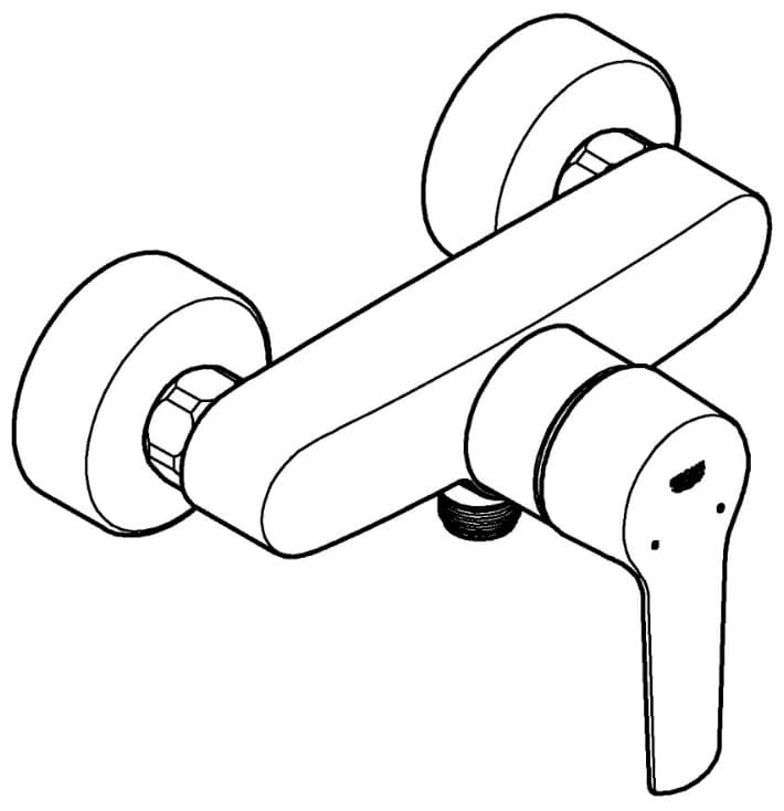 Смеситель для душа Grohe QuickFix Start 322792432, латунь, цвет черный