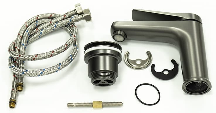 Смеситель Lemark XNORB 3706LMGM, латунь, цвет графит