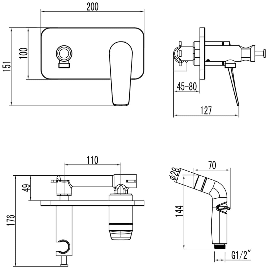 Смеситель Lemark XNORB 3720LMGM, нержавеющая сталь, цвет хром