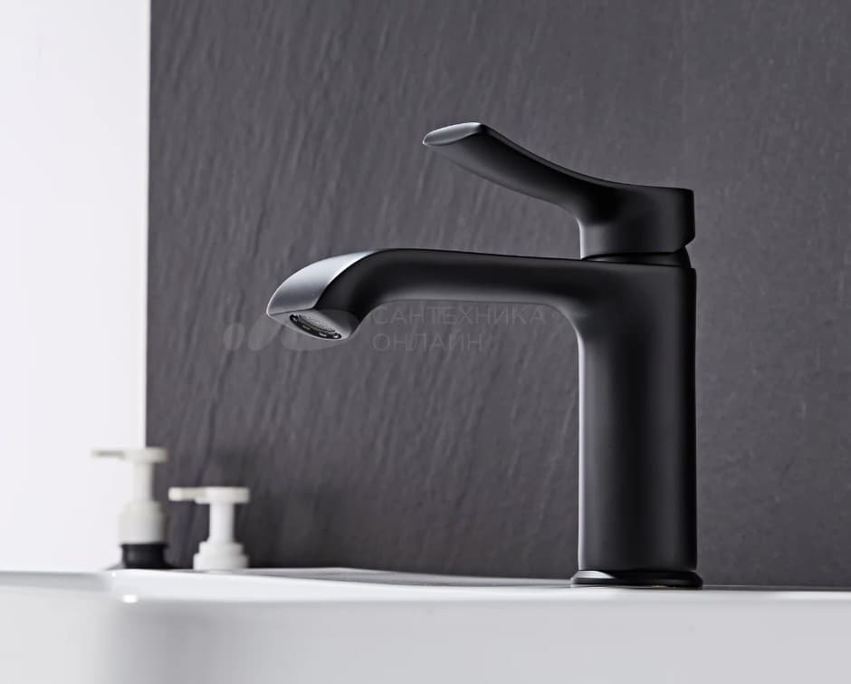 Смеситель Haiba HB105BL, латунь, цвет черный