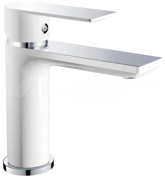 Смеситель Haiba HB1050WCH, латунь, цвет белый, хром