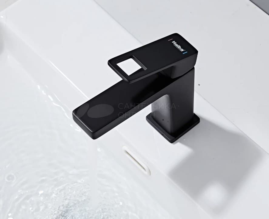 Смеситель Haiba HB106BL, латунь, цвет черный