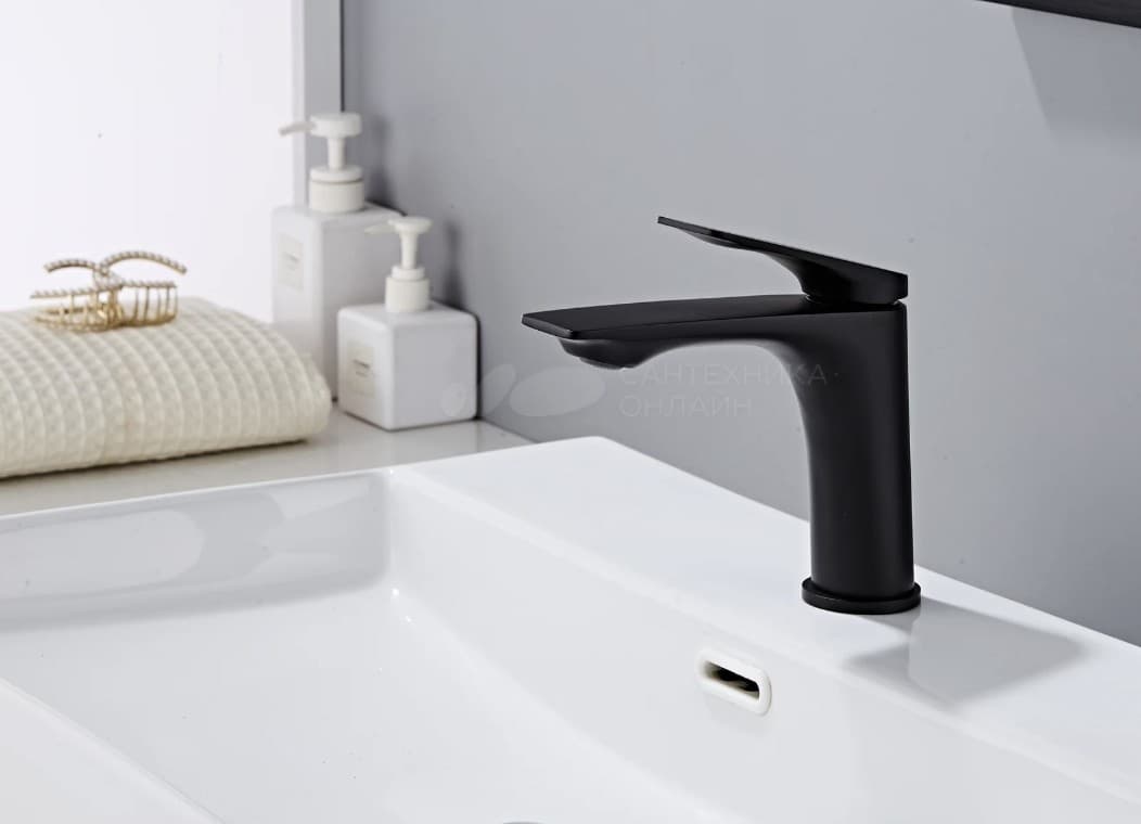 Смеситель Haiba HB108BL, латунь, цвет черный