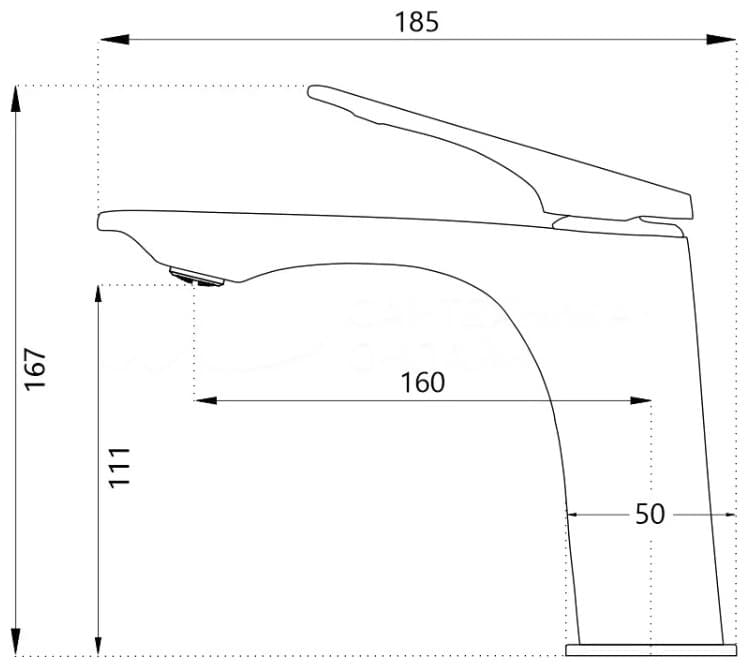 Смеситель Haiba HB108GR, латунь, цвет графит