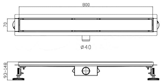 Haiba трап HB938ST (11.2х84 см)