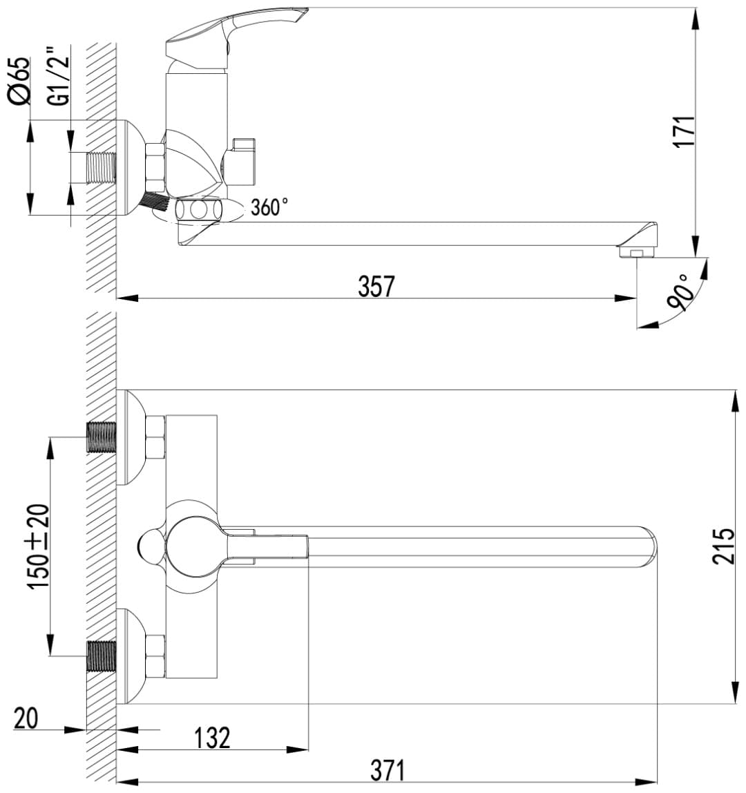 Смеситель Lemark 1151PST, латунь, цвет хром
