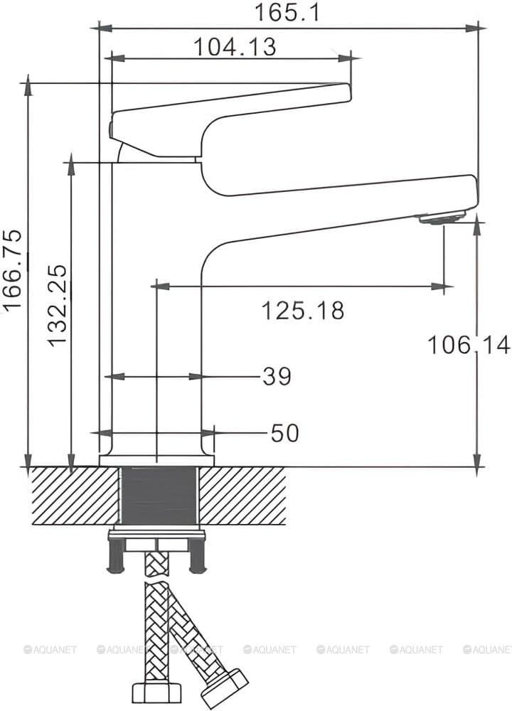 Смеситель Haiba HB-TS10831-8, латунь, цвет белый