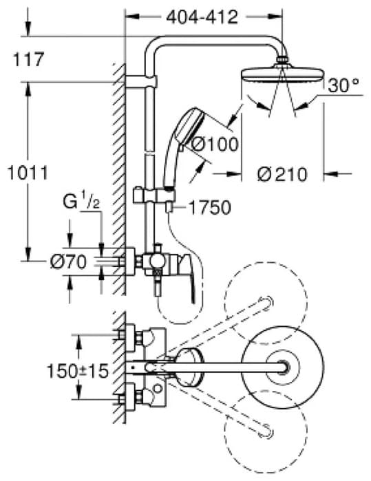 Grohe Tempesta Cosmopolitan 210 26224001