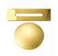 Сменные декоративные элементы слив-перелива для ванны REIN Gold/ Золото