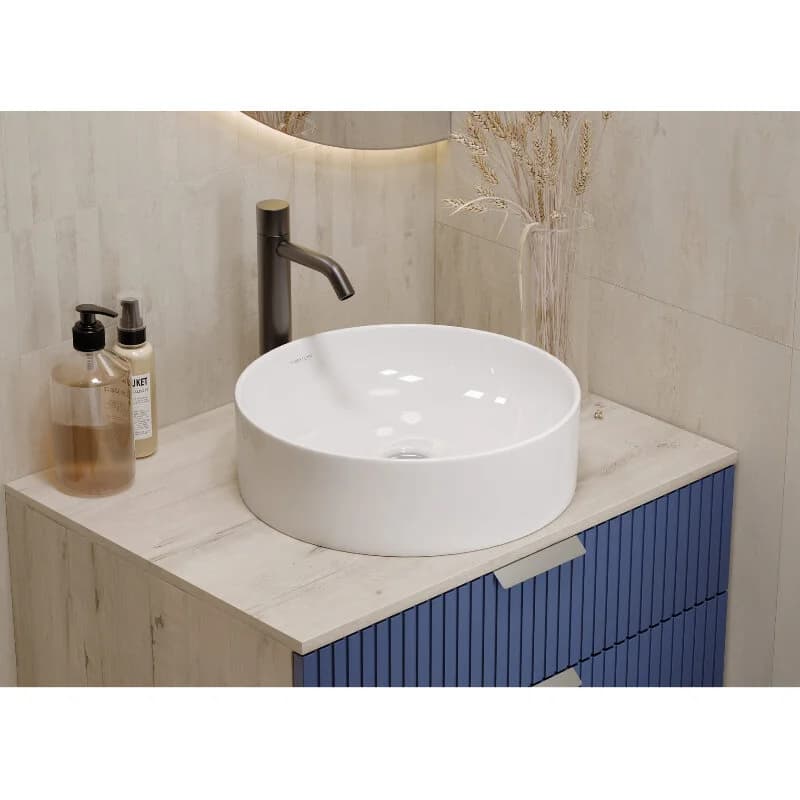 Раковина Sanita Luxe Best Slim WB.CT/Best/40-N.Slim/WHT.G/S1, 40 см, фарфор, цвет белый