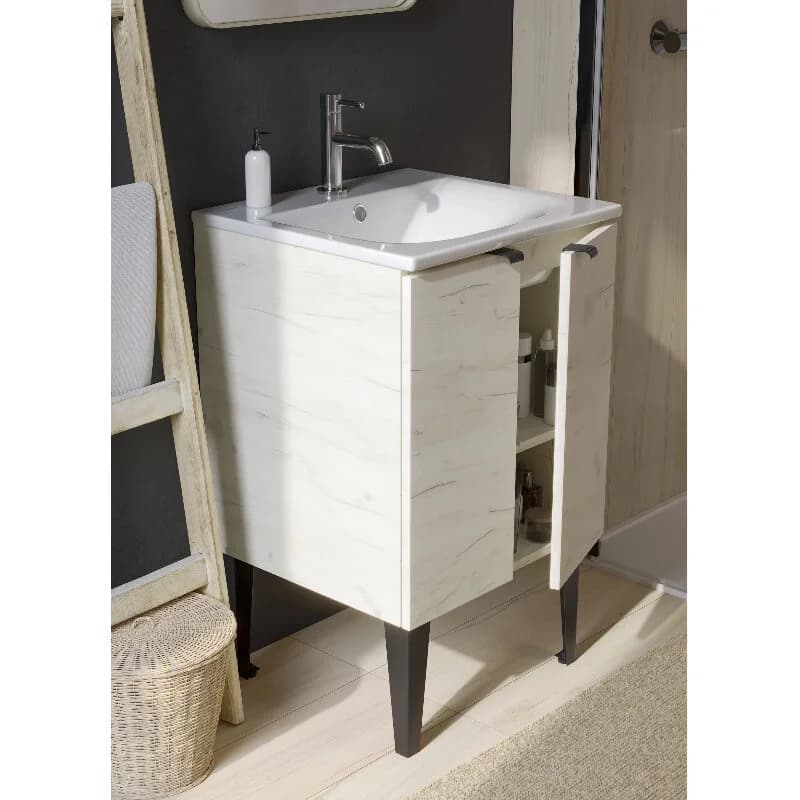 Раковина Sanita Luxe Breeze WB.FN/Breeze/50-C/WHT.G/S1, 50 см, фарфор, цвет белый
