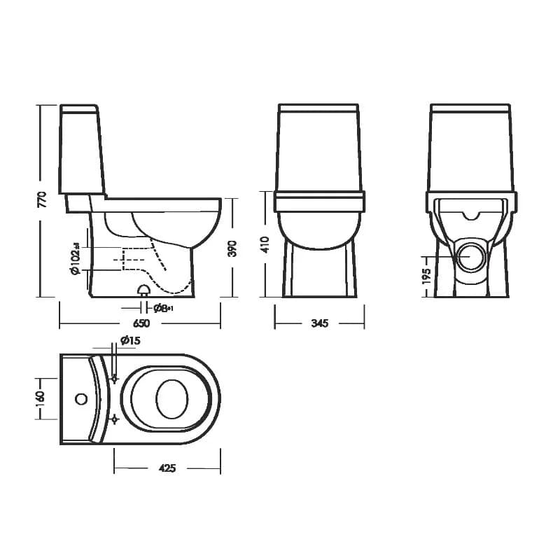 Унитаз-компакт Sanita Luxe Next Slim WC.CC/Next/2-SlimDM/WHT.G/S1, крышка микролифт, цвет белый