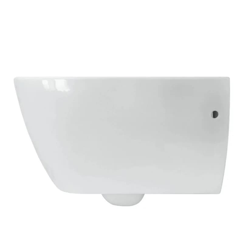 Унитаз подвесной Sanita Luxe Infinity WC.WH/Infinity/SlimDM.Rim/WHT.G/S1, безободковый, крышка микролифт, цвет белый