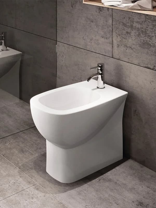 Биде Sanita Luxe Infinity BD.FS/Infinity/C/WHT.G/S1 напольное