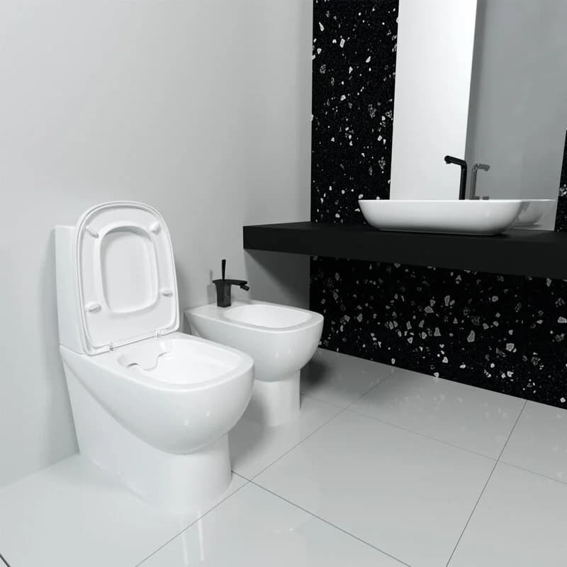 Биде Sanita Luxe Infinity BD.FS/Infinity/C/WHT.G/S1 напольное