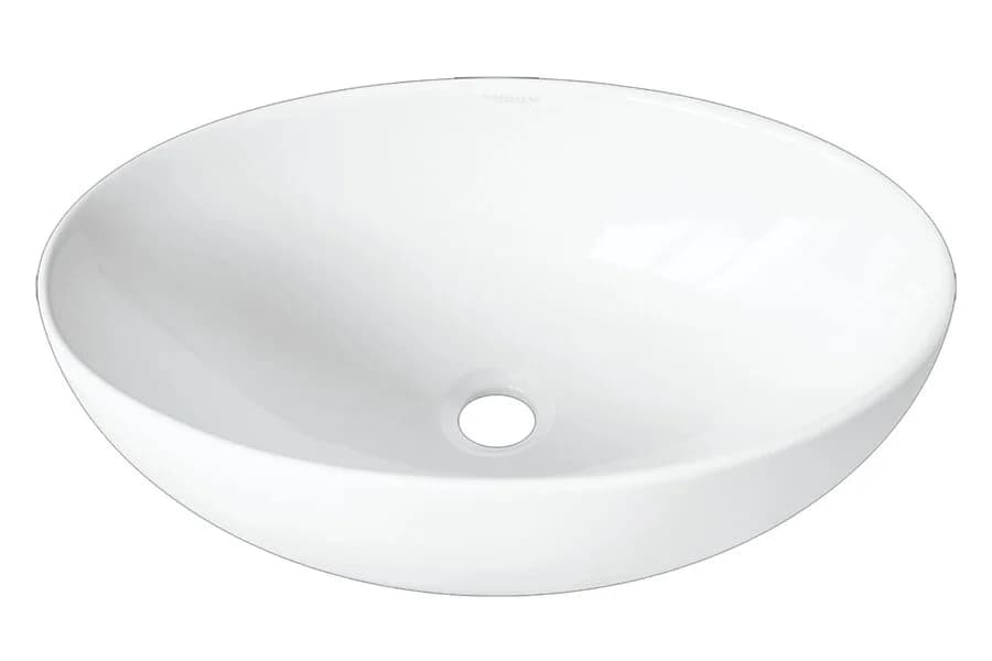 Раковина Sanita Luxe Ringo Slim, накладная, WB.CT/Ringo/53-N.Slim/WHT.G/S1