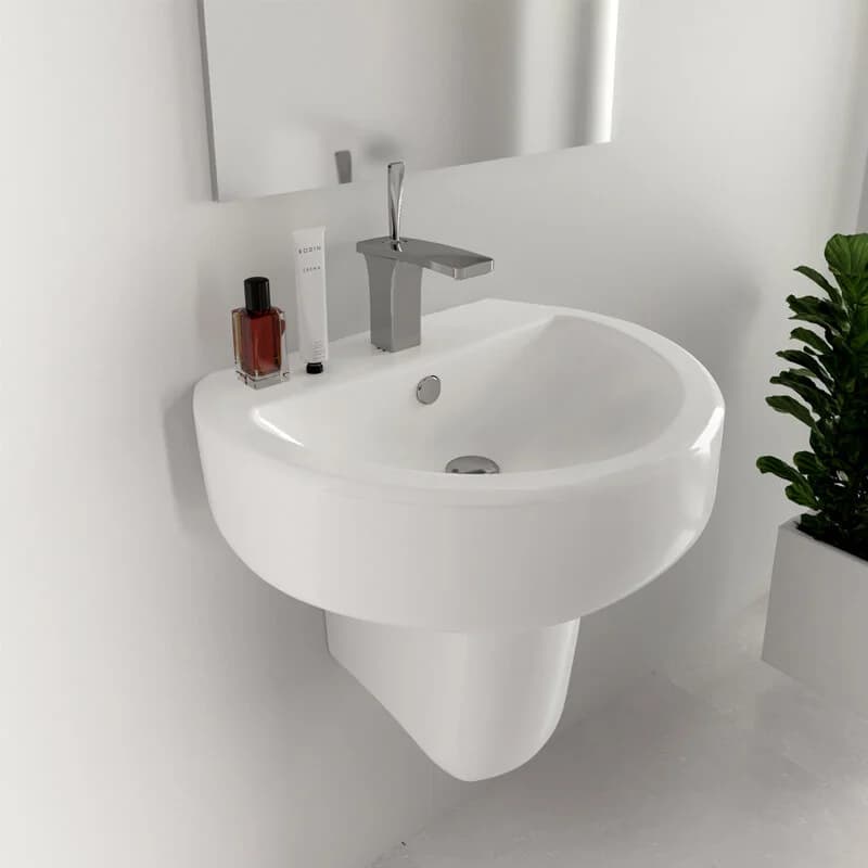 Раковина Sanita Luxe Best 55 см, WB.PD/Best/55-C/WHT.G/S1