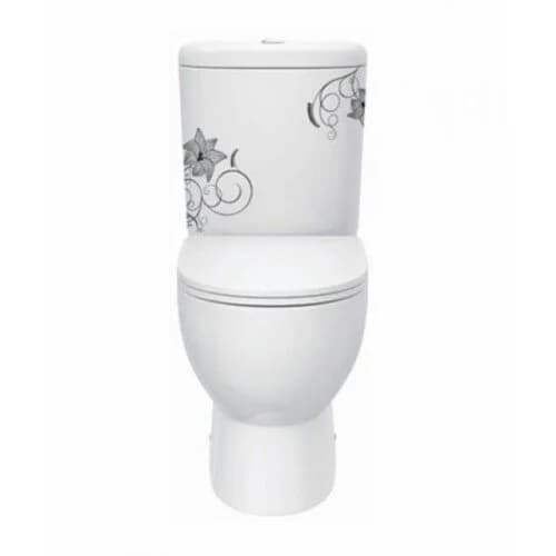 Напольный унитаз Sanita Luxe ArtFlora  ARTSLCC10040622  крышка микролифт