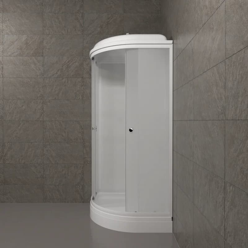 Душевая кабина Triton Ультра Щ0000064622, 80 x 80 см, поддон А 17 см, стекло Вельвет, профиль белый